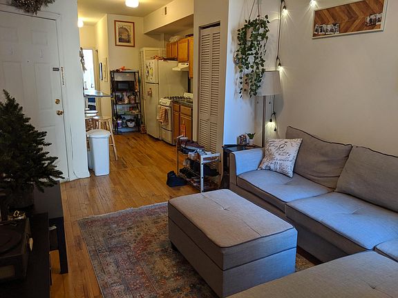 Living room facing kitchen