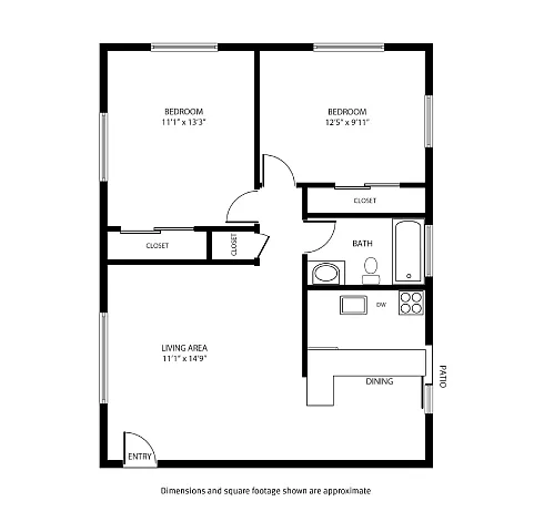 Floor plan Majestic Heights 2x1