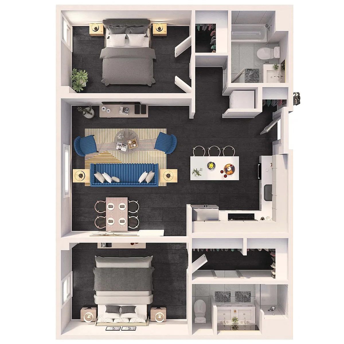 Floor plan 2 Bedroom Standard