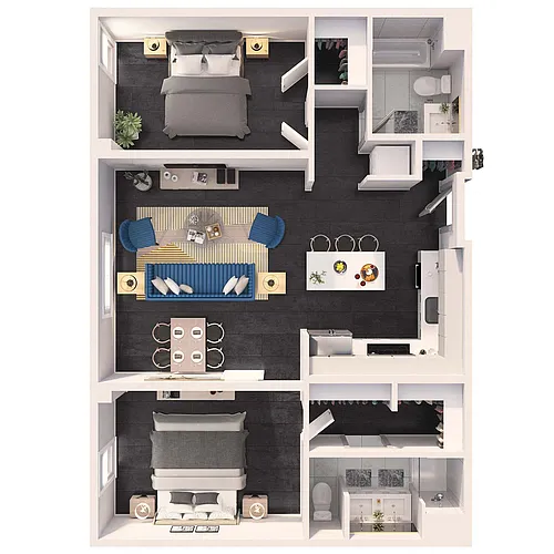 Floor plan 2 Bedroom Standard