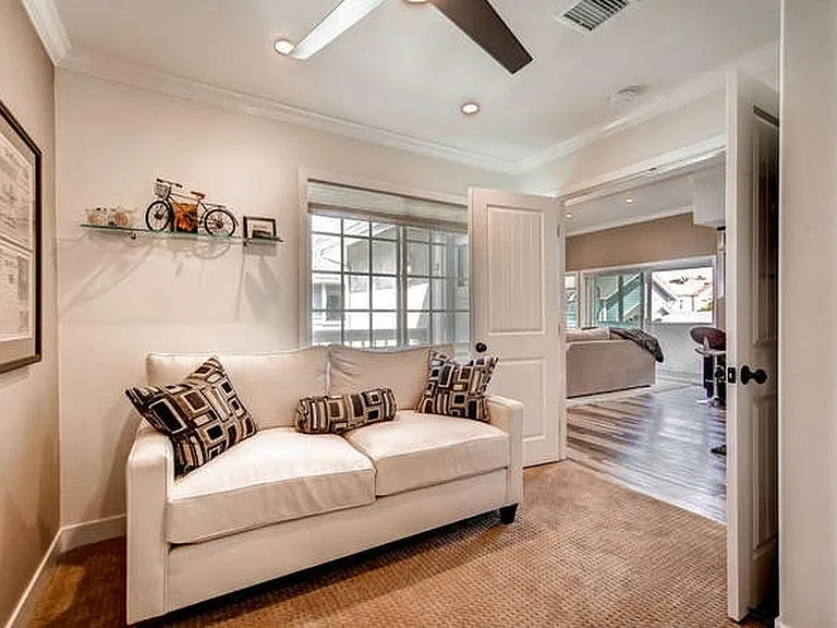 2 Bedrooms 1with sofa bed, built in office, television, blac