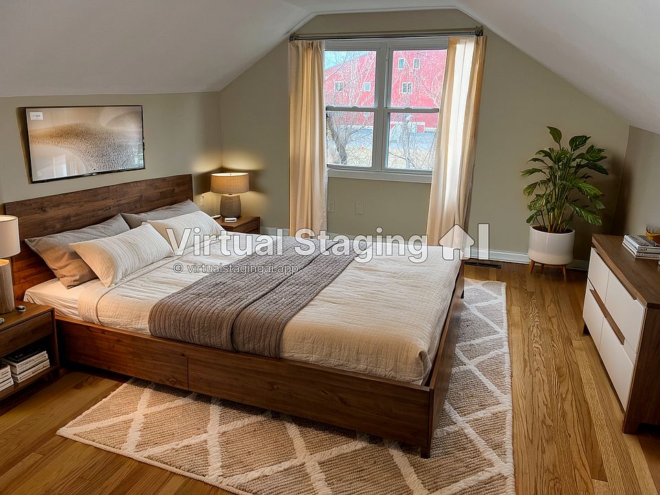 Bedroom 1 features walk-in closet and plenty of additional storage.