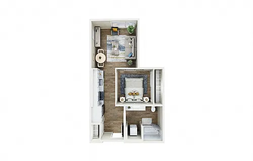 Floor plan 1X1 - B5