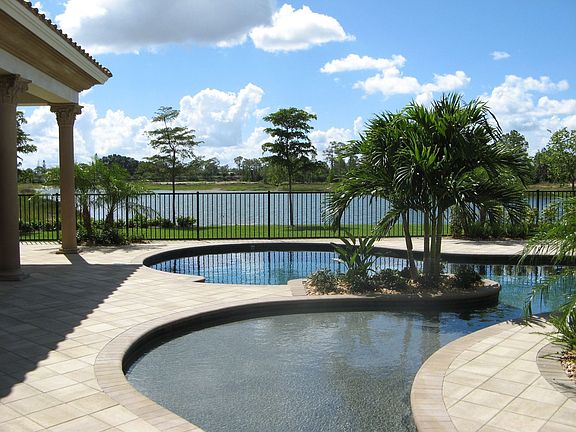Pool and Spa Overlooking Lake