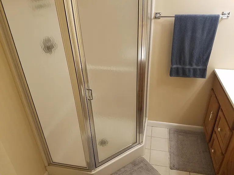 Lower level shower
