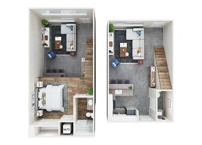 Floor plan 1x1.5 Loft C