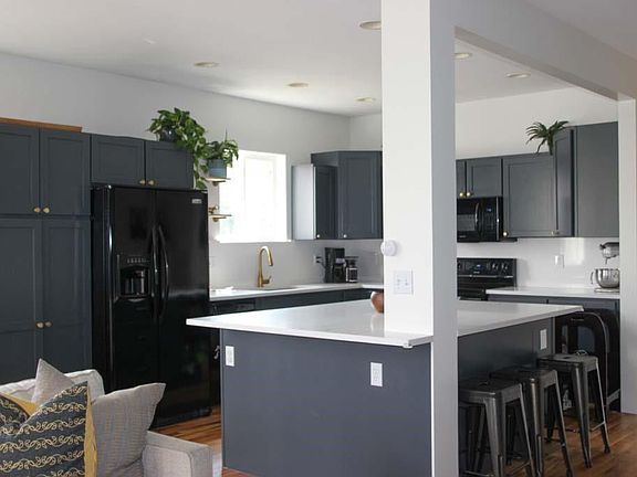 Large, open kitchen with a large island and plenty of storage