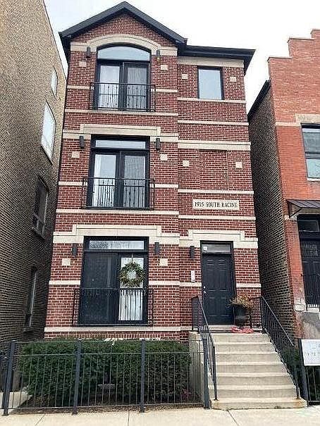 front of building (3 units)