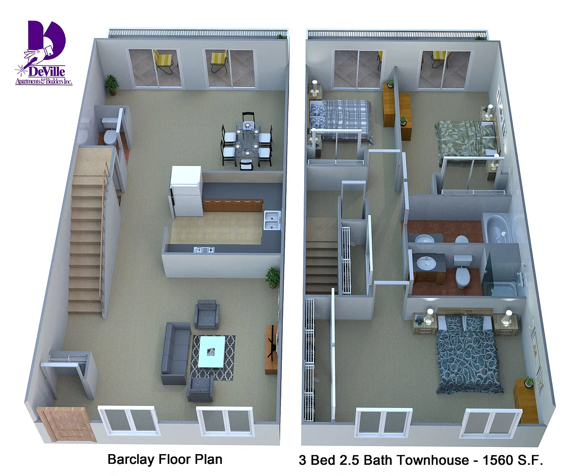 Floor plan Barclay