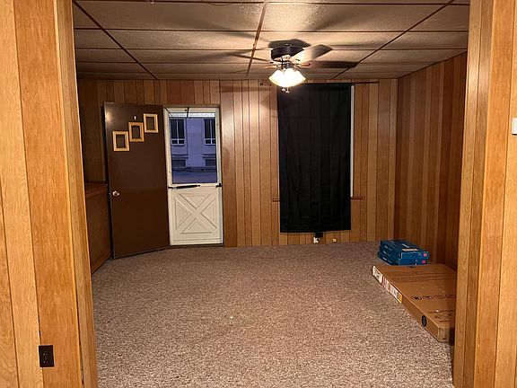 living room with front porch