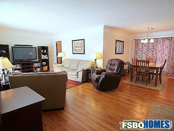 Open Living Room and Dining Room