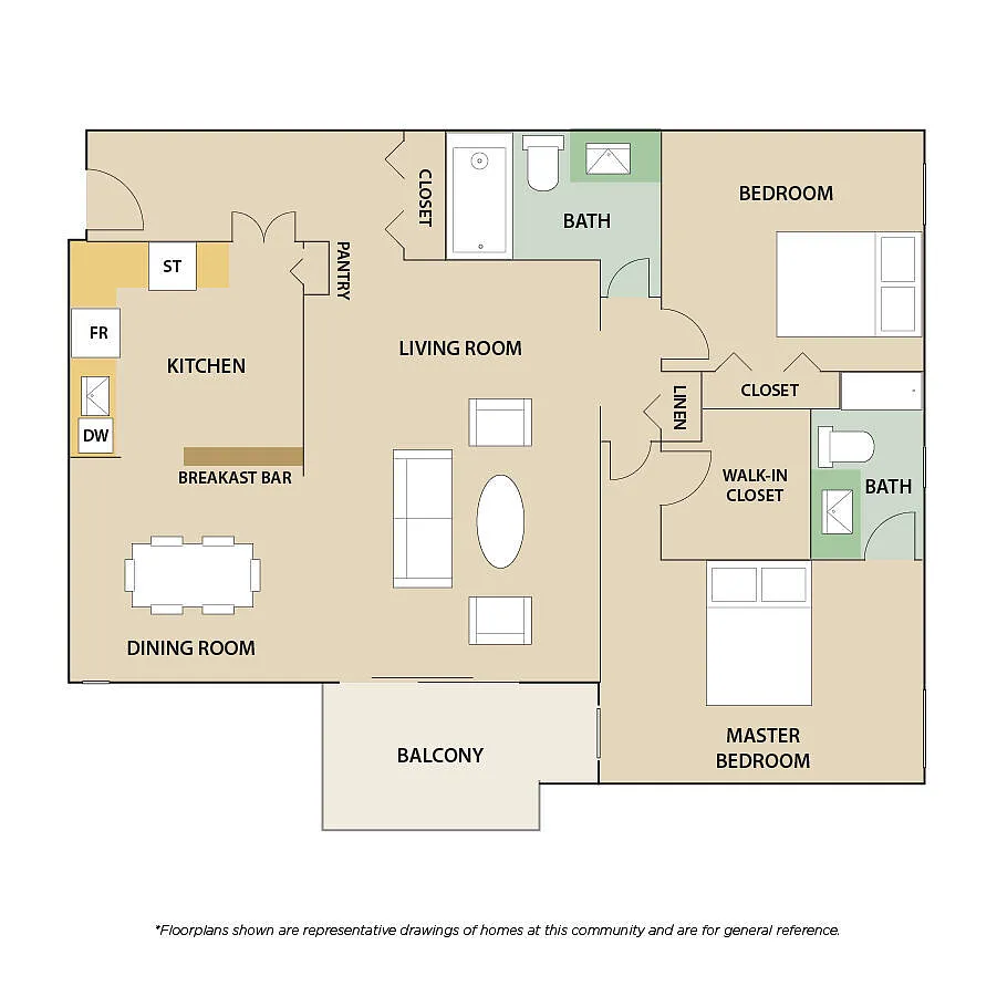 Floor plan 2 Bedroom