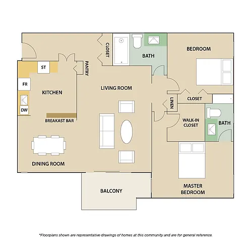 Floor plan 2 Bedroom