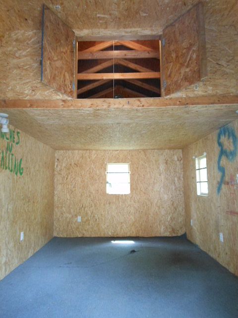 Inside of shed