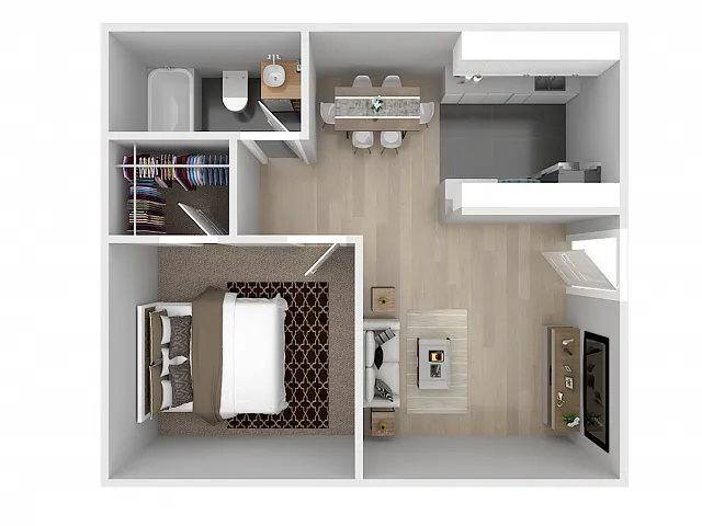 Floor plan 1X1