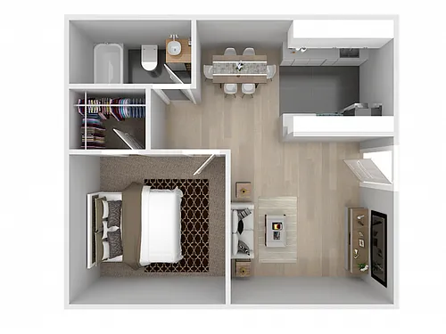 Floor plan 1X1