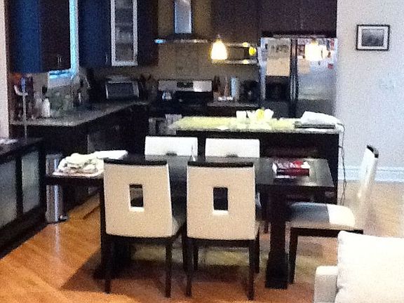 kitchen and dining area