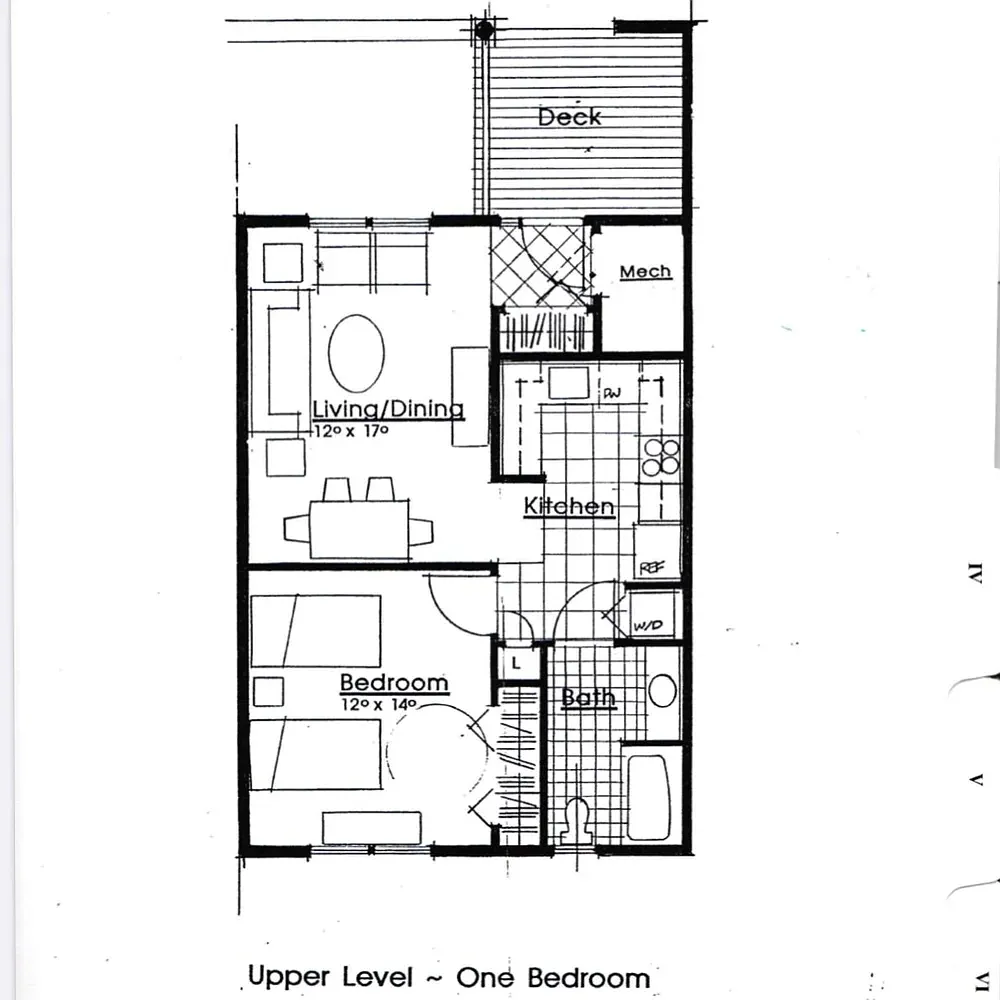 Floor plan 1 BEDROOM - UPDATED