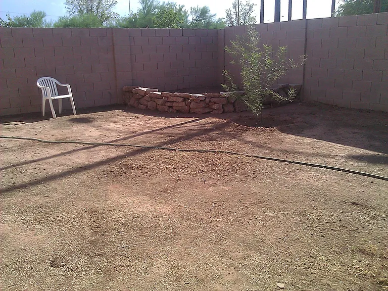 Private back yard (tree is much larger now!)