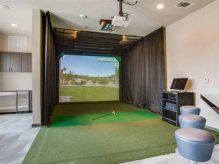 Indoor Golf Simulator.