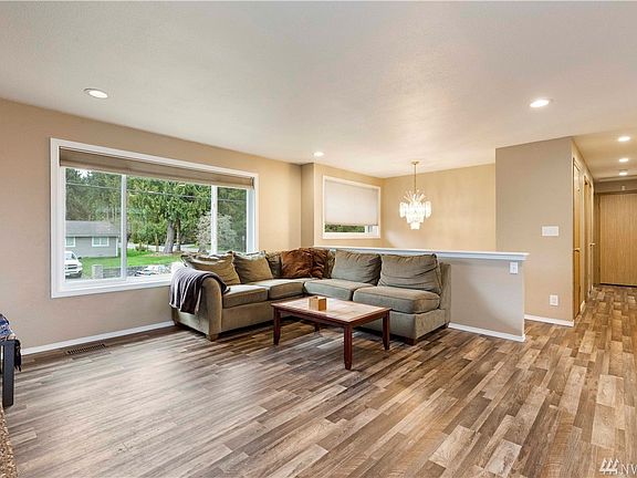 Bright welcoming living room. 