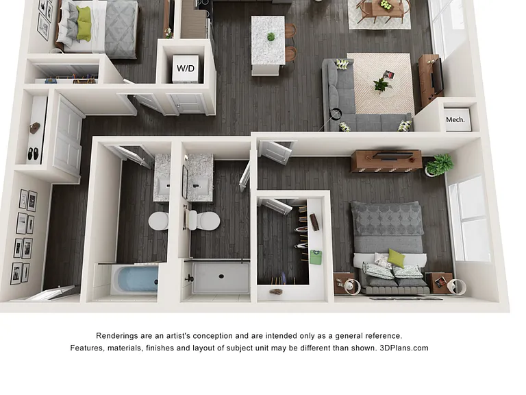 C.1 - MFTE floor plan Claro at the Waterfront