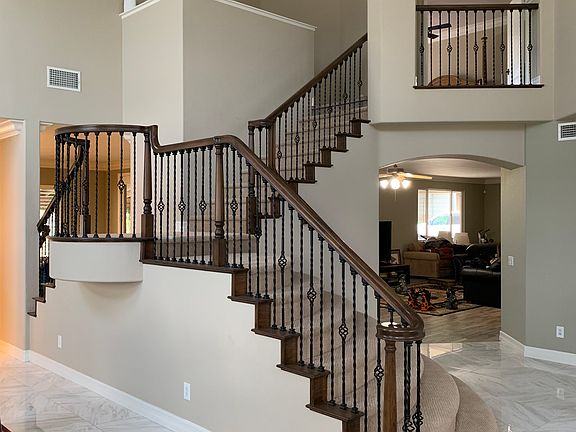 New tiles, rail, ballisters 