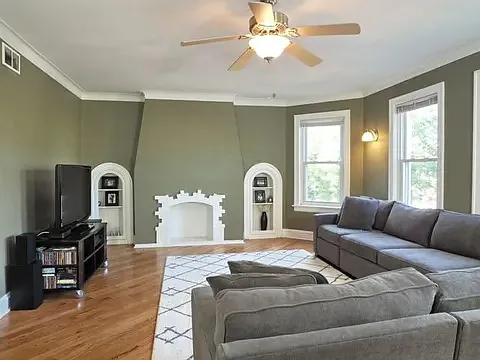 Living Room (walls currently light grey, will be painted light blue)