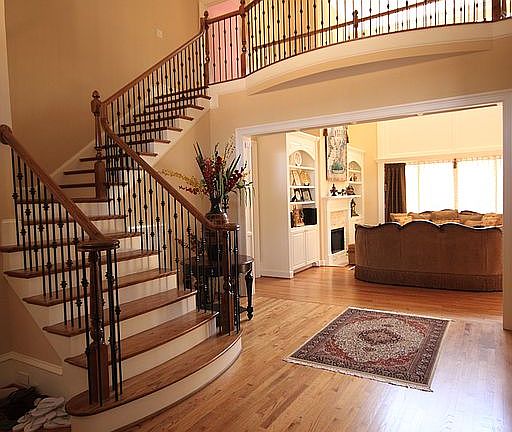 East staircase + bridge