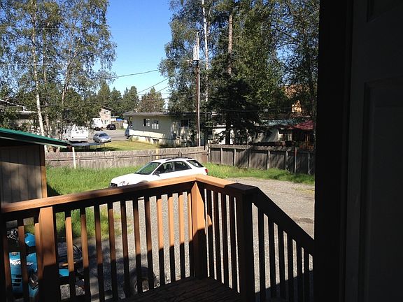 Back deck and parking