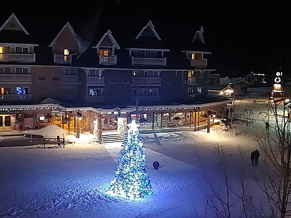 Christmas overlooking the village