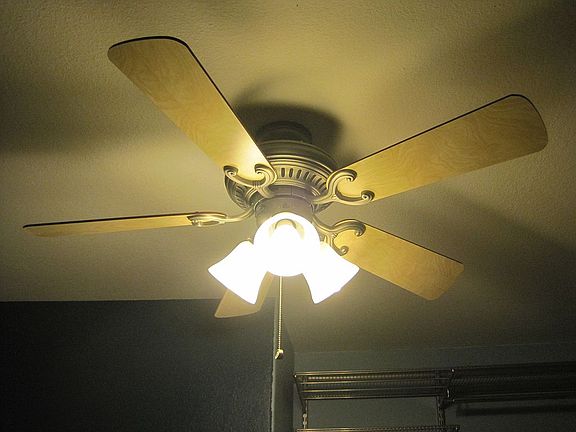 Ceiling fans in all rooms