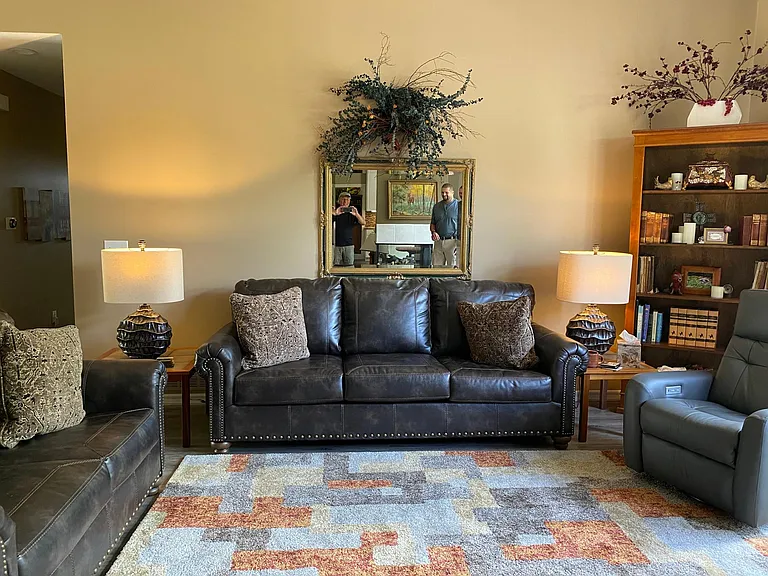 Comfortable couches & recliner