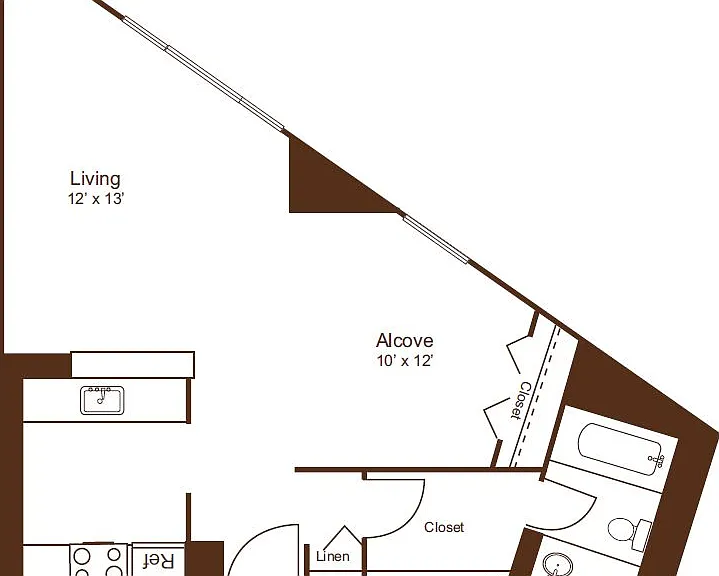 Studio - Floor Plan S1 Studio - Floor Plan S1