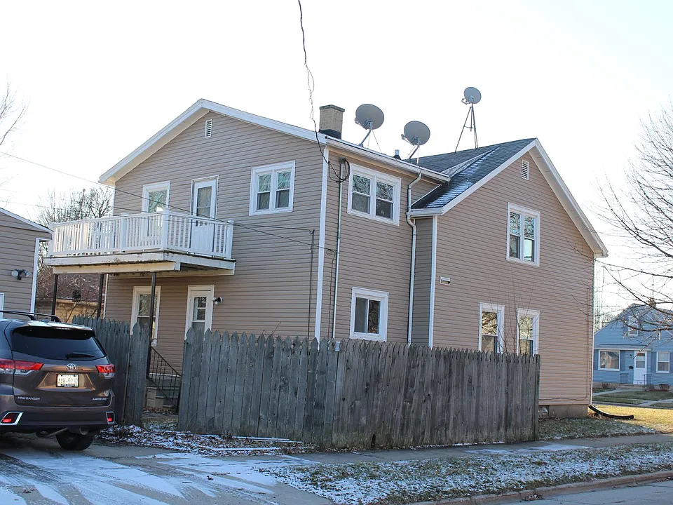 Back side of property