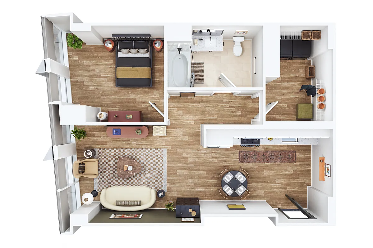 Floor plan One Bed- G