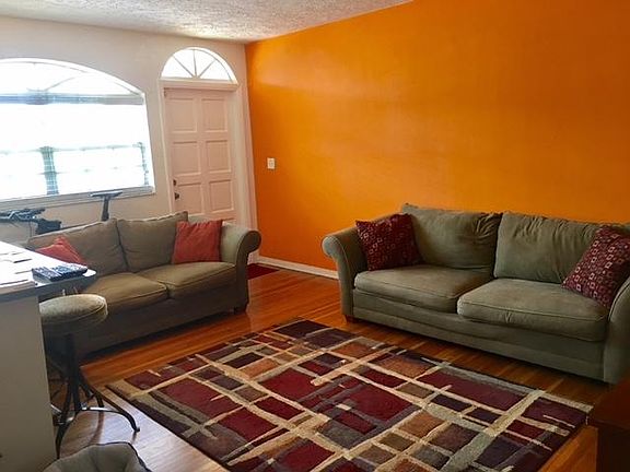 Main door opens up to large living room