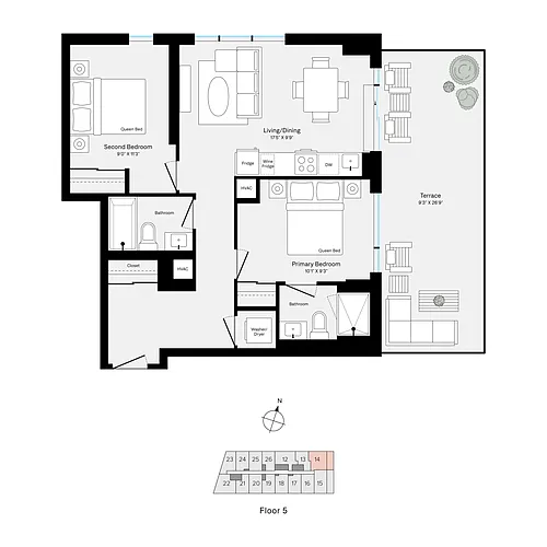Floor plan E514