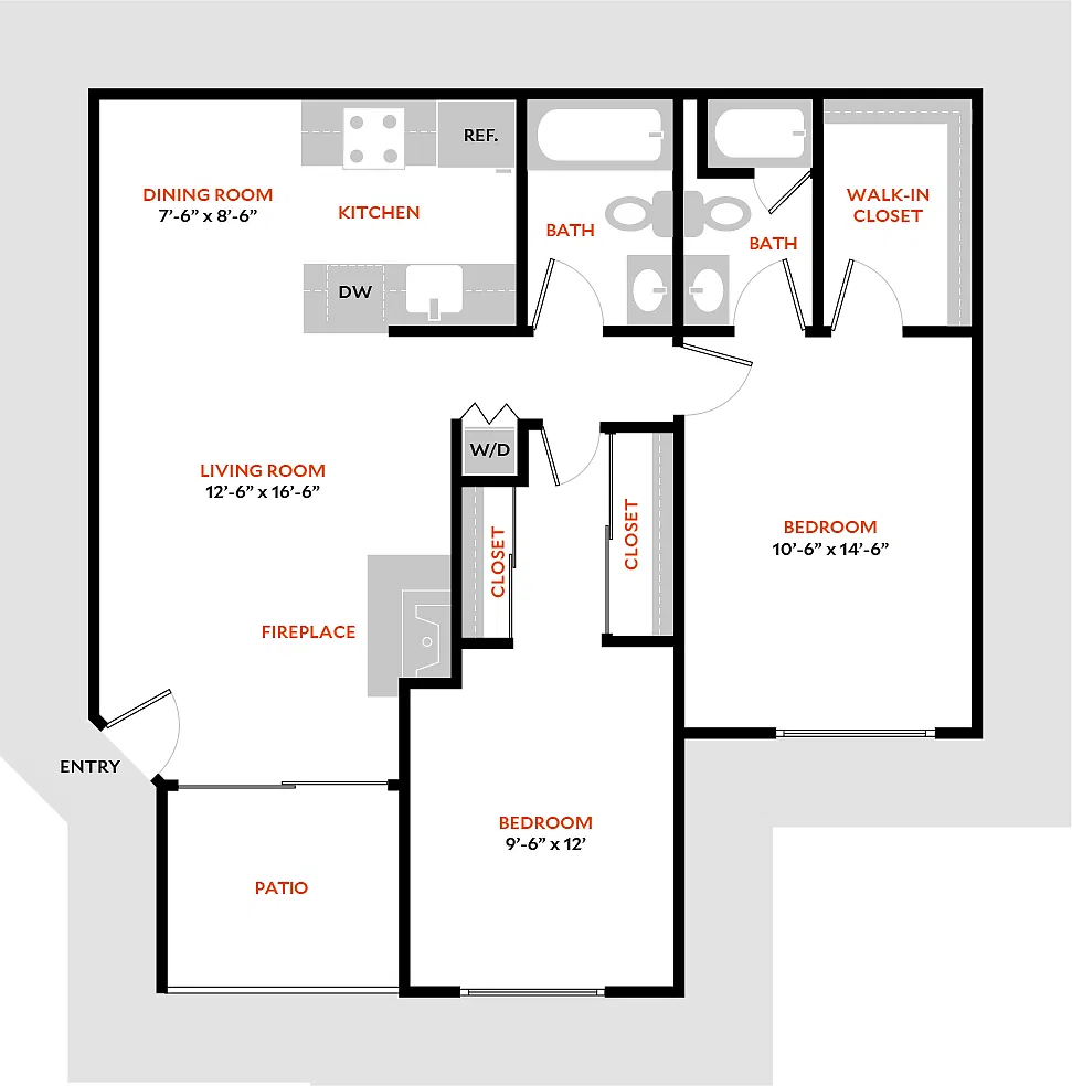 Floor plan Plan 2CR