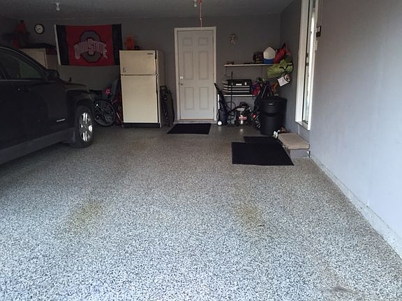 Epoxy finished garage floor