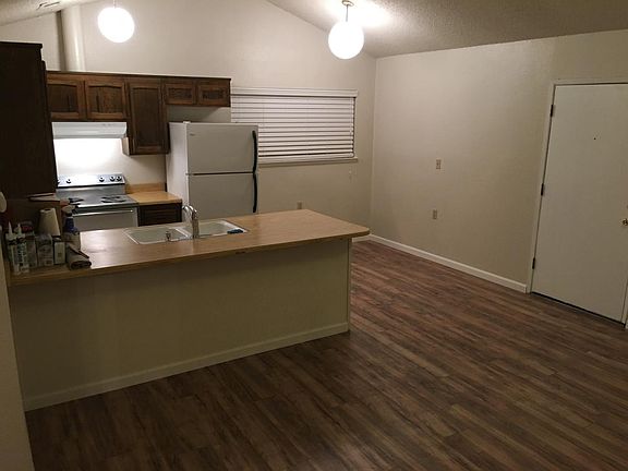 Great room into kitchen dining area