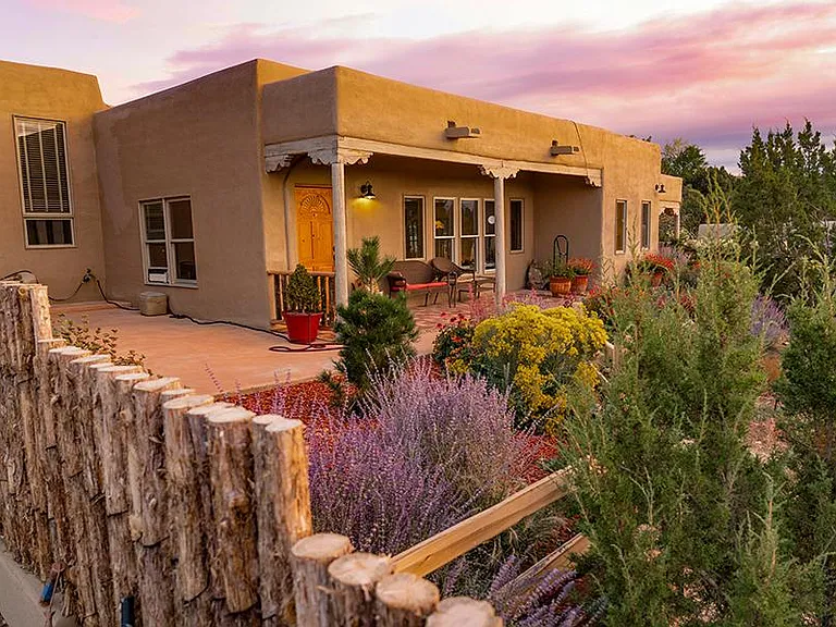 Hilltop views on 2.5 wooded acres.