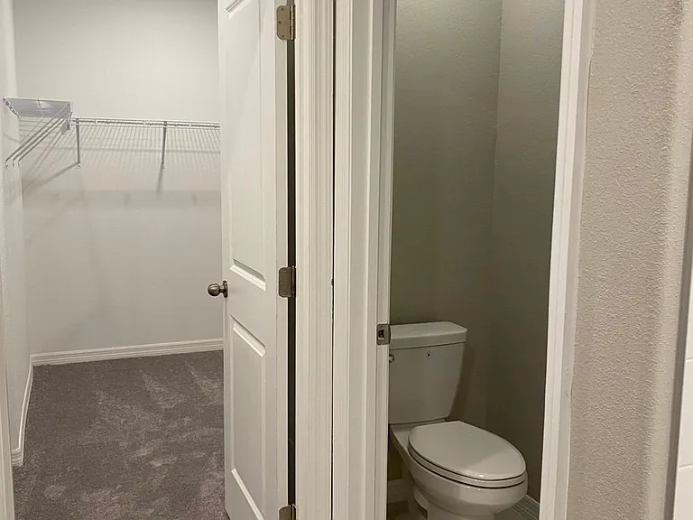 Master suite has private water room