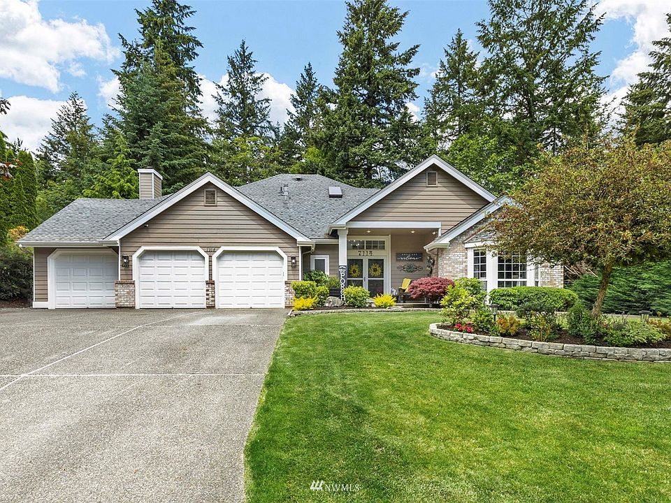 Front of home with covered porch area.