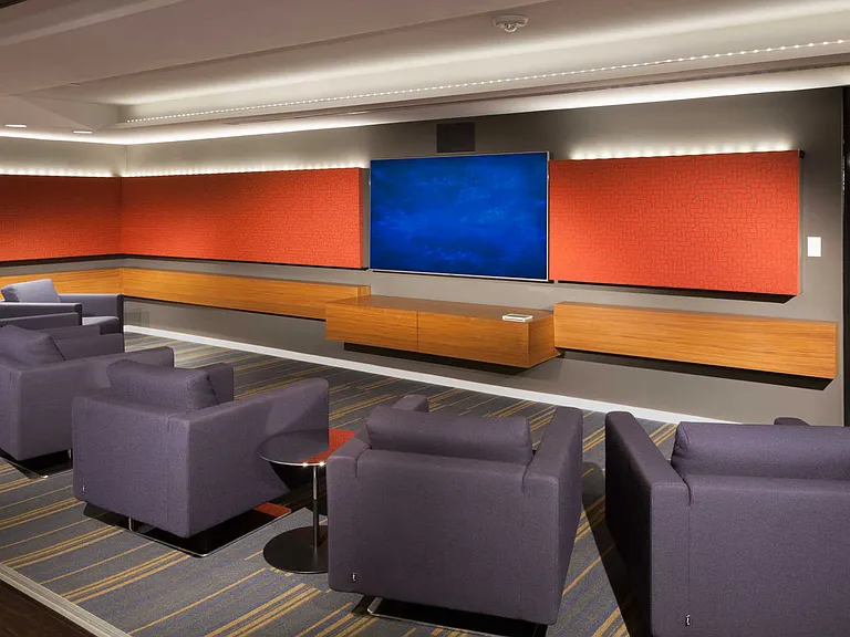 Media Room with 75" TV