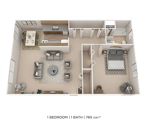 Floor plan One Bedroom