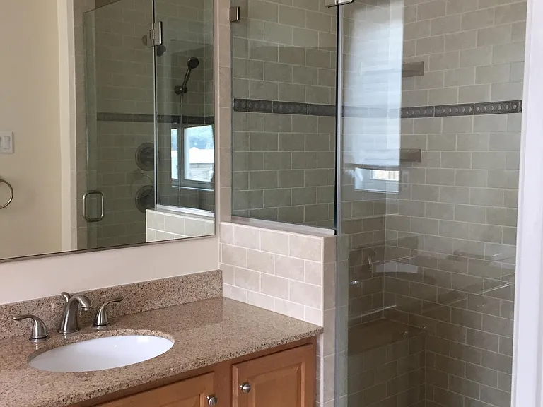 Master shower