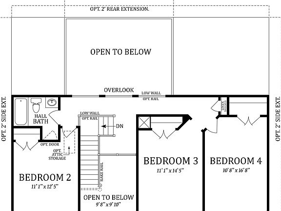 Alternate Second Floor Plan