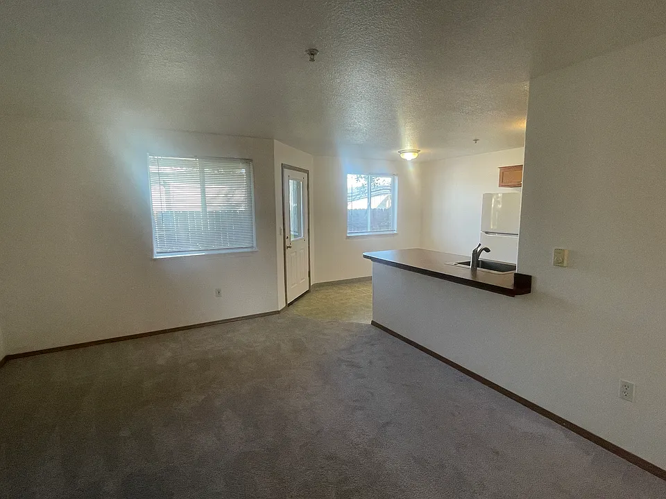 Living room toward dining, back porch is out that door.