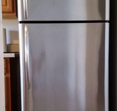New stainless steel refrigerator
